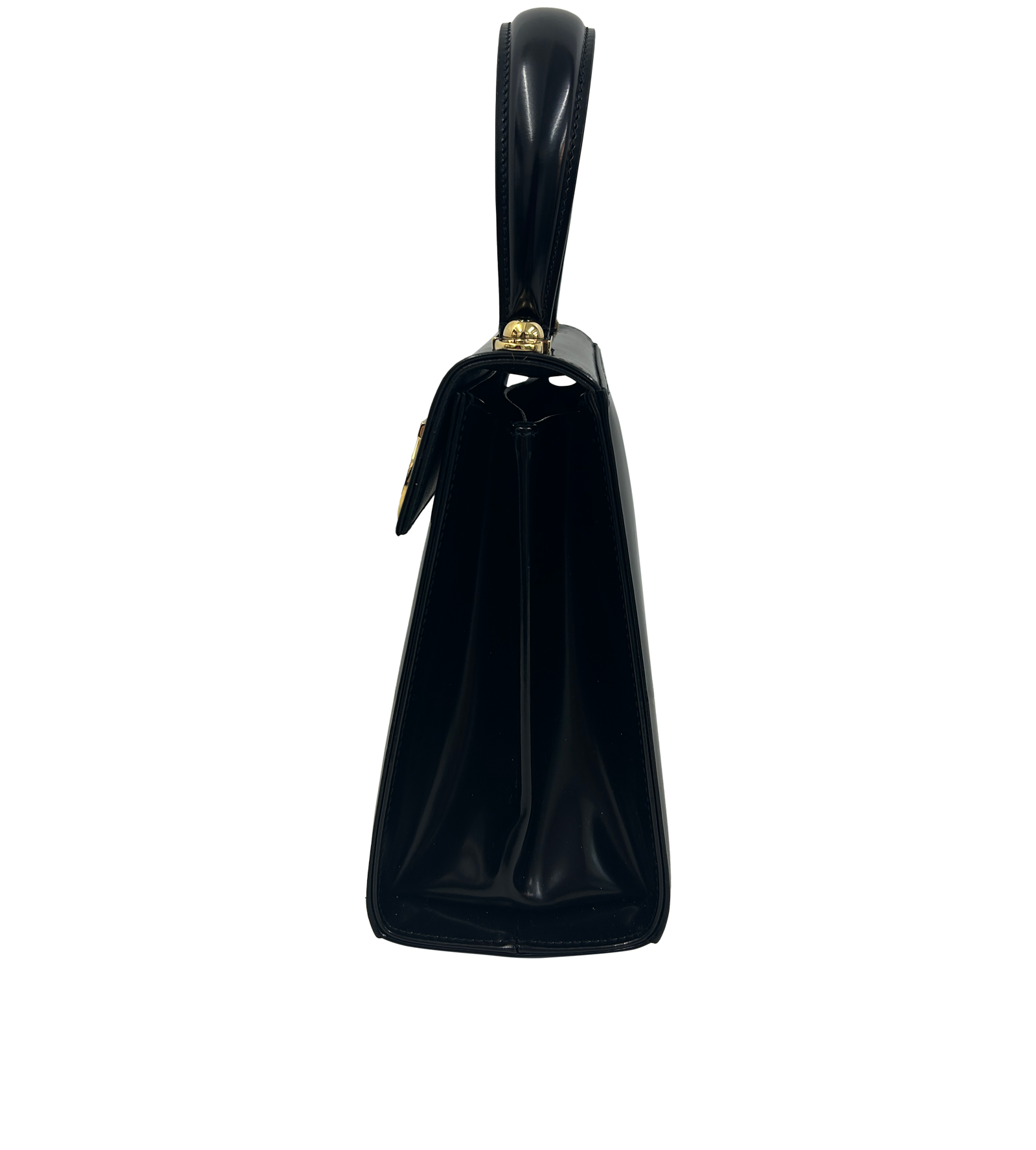 Iconic Top Handle, 790&euro;, Bolso, Negro, Animal - Piel, Vista inferior
